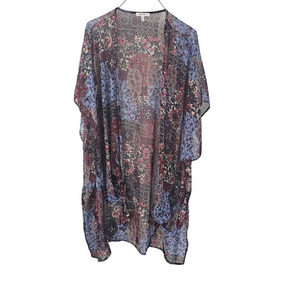 MAURICES Sheer Flowy Duster Cardigan Womens Size Large / Extra Large - Picture 1 of 3